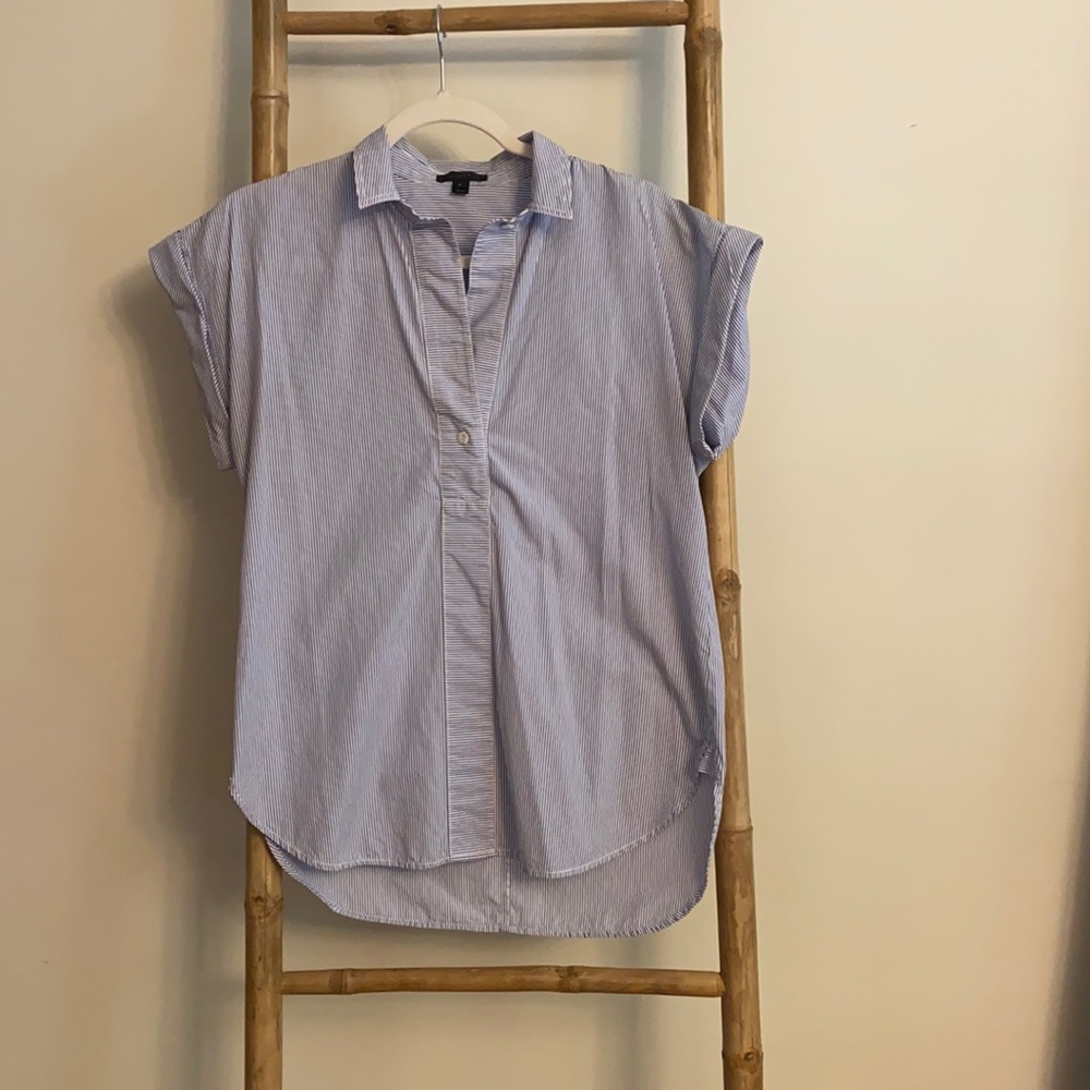 J.Crew Pinstripe Blouse